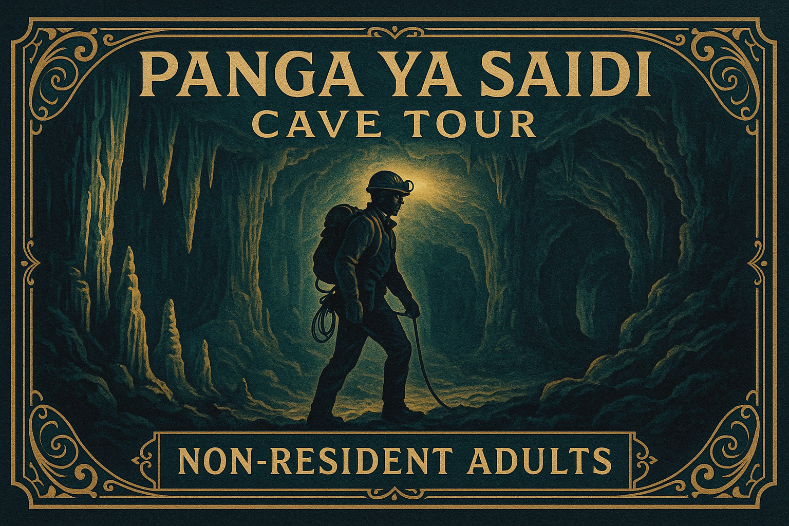 Cave tour ticket for non-resident adults