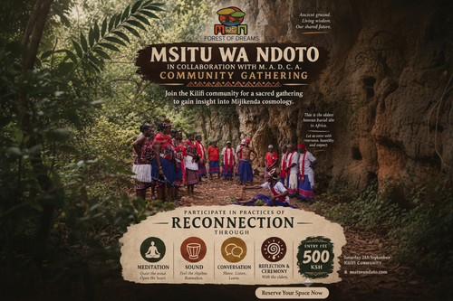 Msitu wa Ndoto Community Gathering Banner