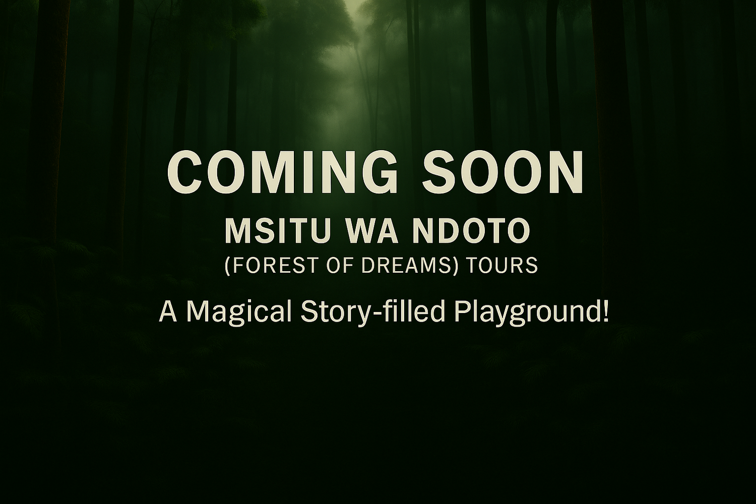 Updated forest background with "Forest of Dreams" text